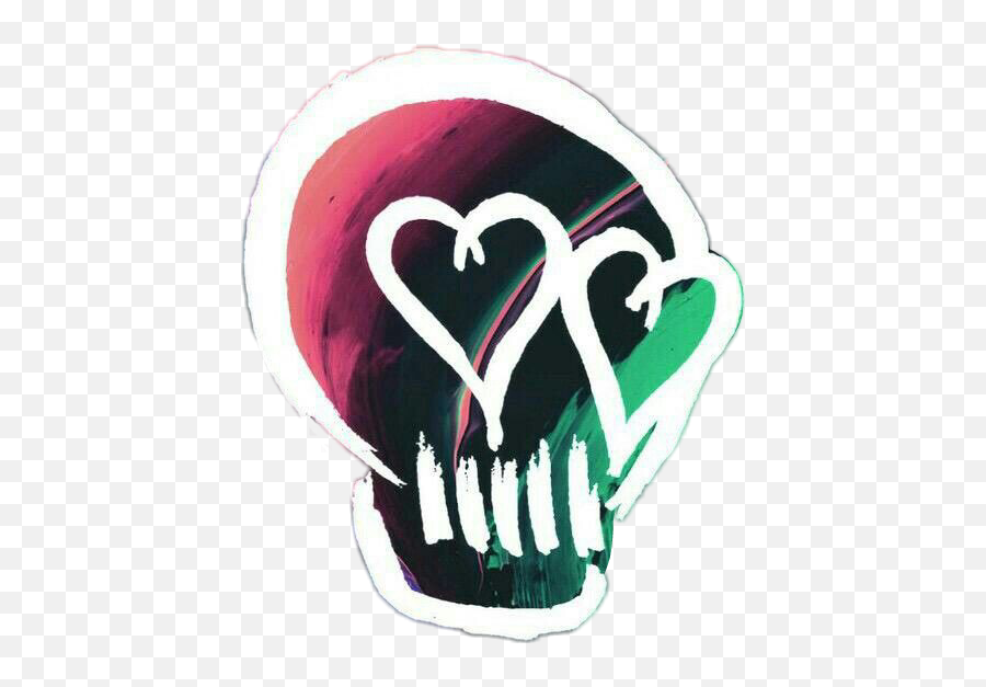 Seconds Of Summer Sticker - 5 Second Of Summer Logo Skull Emoji,5sos Symbol Emoji