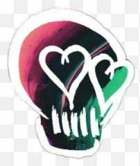 Seconds Of Summer Sticker - 5 Second Of Summer Logo Skull Emoji,5sos Symbol Emoji