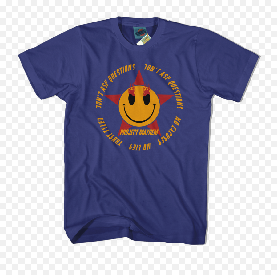 Fight Club Inspired Project Mayhem T - T Shirt Emoji,Fight Emoticon