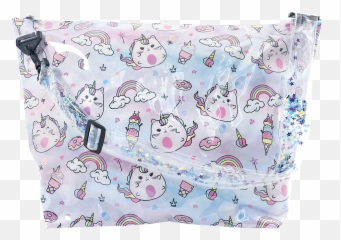 Tween Bags Kids Backpacks - For Teen Emoji,Pink Fluffy Unicorns Dancing On Rainbows Emojis