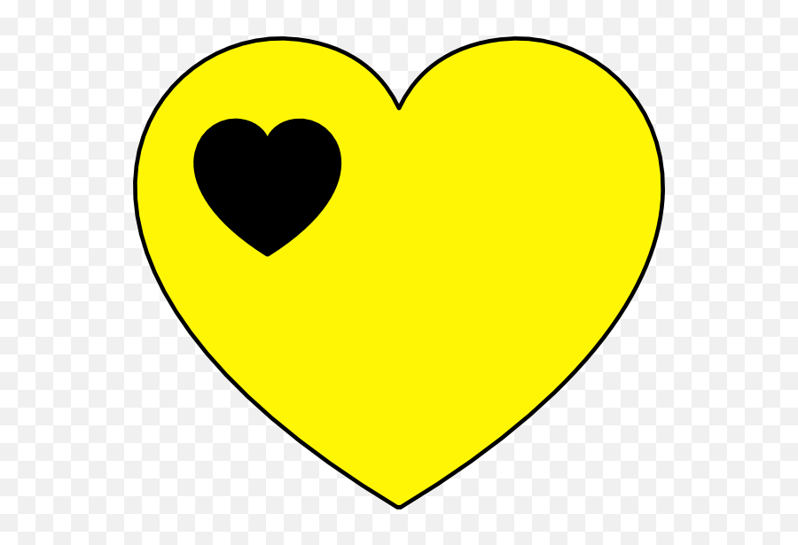 Pin - Yellow Heart With Black Heart Emoji,Heart Emojis Bratz