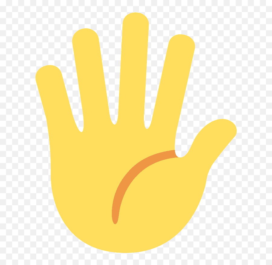Hand With Fingers Splayed Emoji Meaning - Hand Splayed Emoji Discord,High Five Emoji