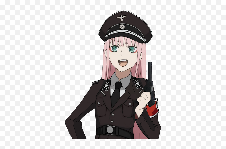 Zerotwogun - Discord Emoji Nazi Anime Girl Png,Emoji Holding Gun To Head