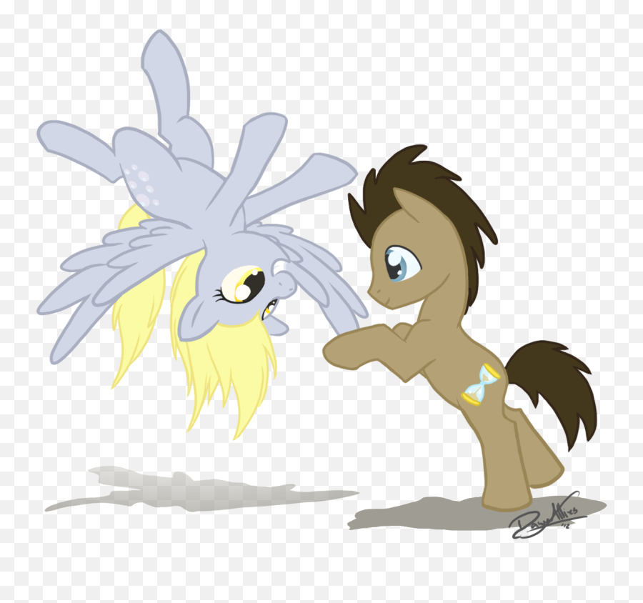 The First Flight - The Life Of Doctor Whooves And Derpy Mlp Doctor X Derpy Emoji,Tardis Emojis Png