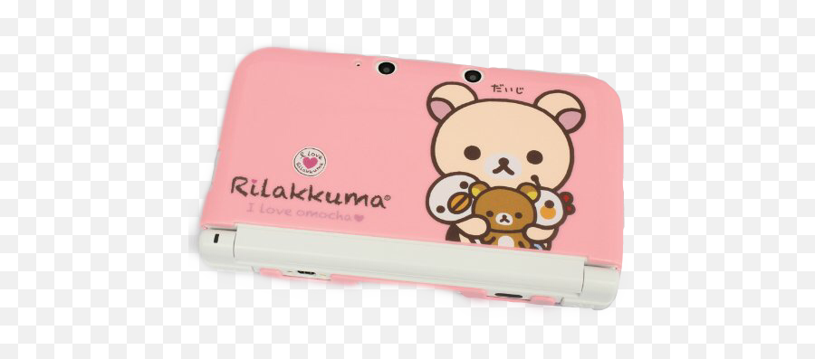 Pink Nintendo Ds 3ds Rilakkuma Gamer - Rilakkuma Nintendo 3ds Case Emoji,Bear Emoji On 3ds