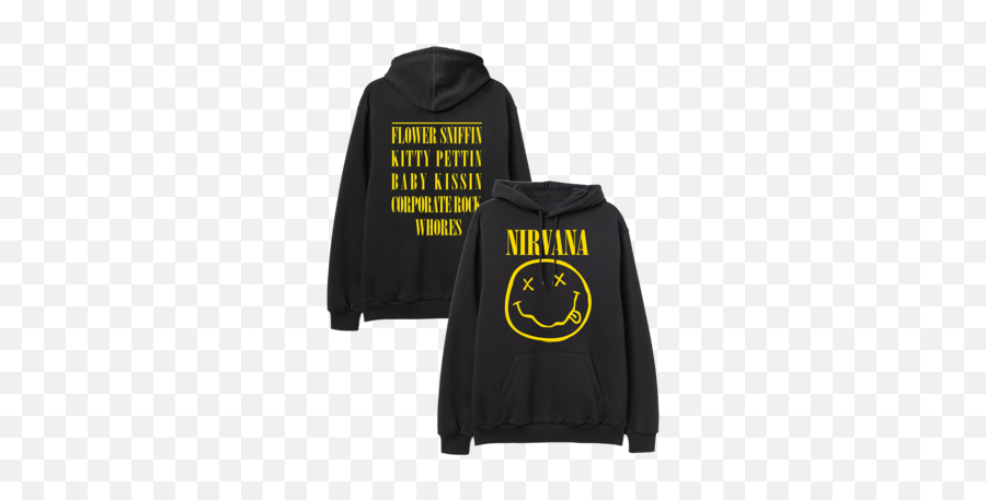 Clothing Shoes Accessories Nirvana - Nirvana Merch Hoodie Emoji,Trump Piece Of S*** Emoticon