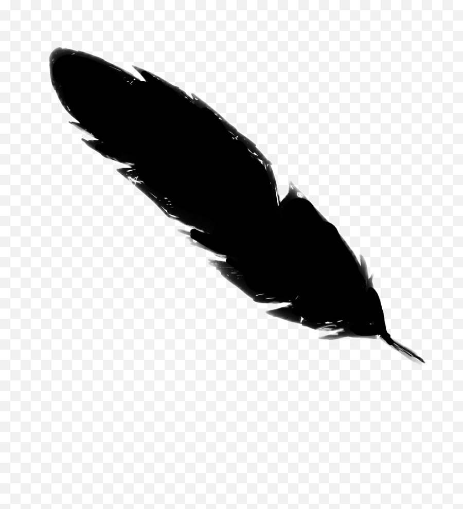 Picsartedit Quill Feather Black Sticker - Ink Emoji,Quill Emoji