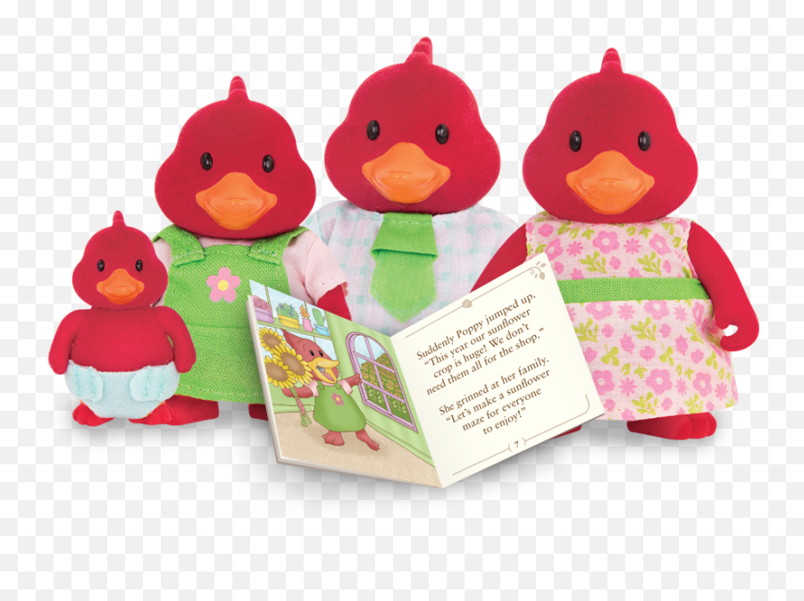 Tailfeather Cardinal Family - Li L Woodzeez Families Emoji,Cardinal Bird Facebook Emoticon