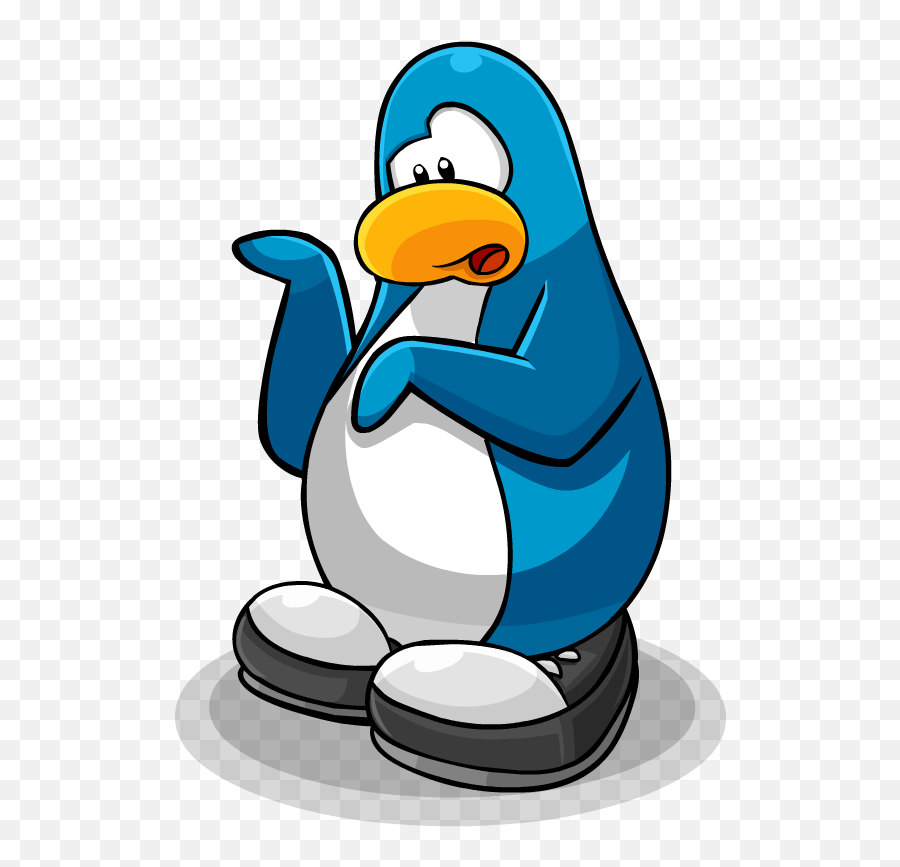 Pinguin Azul Com Itens Clipart - Full Size Clipart 2738407 Club Penguin Pinguin Azul Emoji,Emoticon Palmas Facebook Code