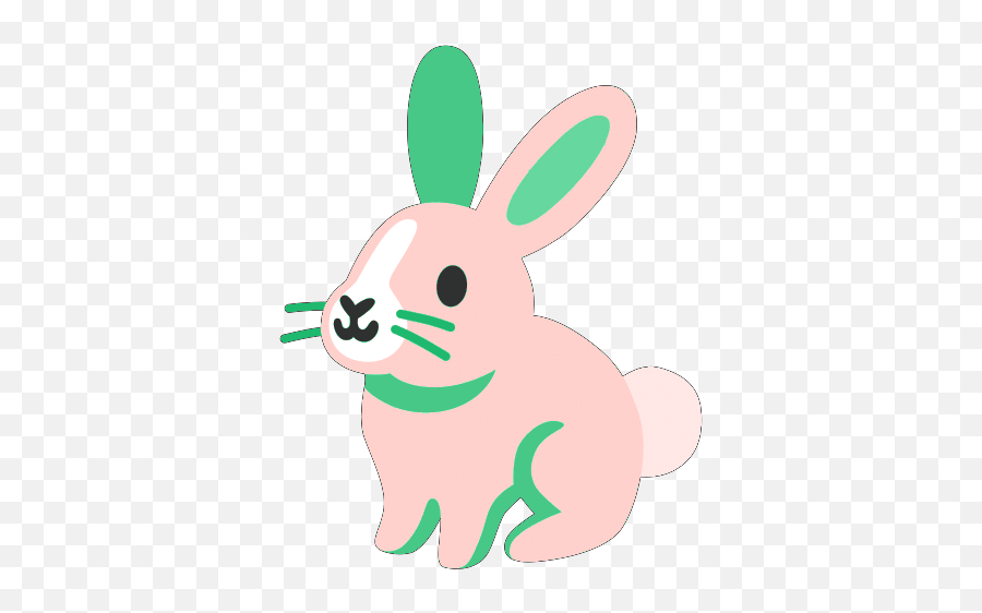 Colorful Bunnies - Android Bunny Emoji,Anime Rabbit Emojis