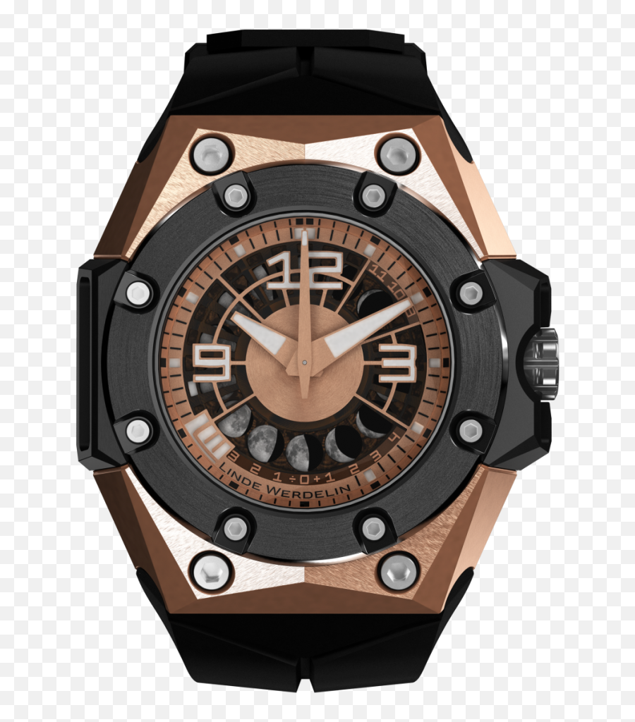 Linde Werdelin Oktopus Ii Moon Rose Gold Limited Edition - Watch Strap Emoji,Moon Watch The Emotion Lab