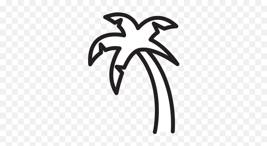 Palm Tree Free Icon Of Selman Icons - Drawing In Auto Draw Emoji,Unicode Emoticon Palm Tree