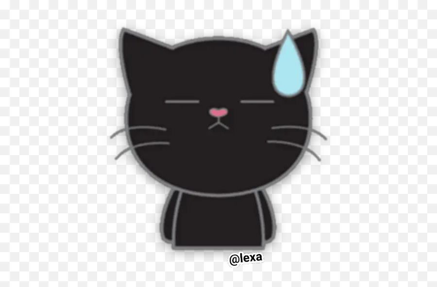 Sticker Maker - Black Cat Emoji,Cat Emoticon Sticker