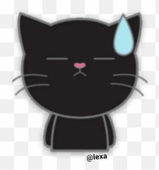 Sticker Maker - Black Cat Emoji,Cat Emoticon Sticker