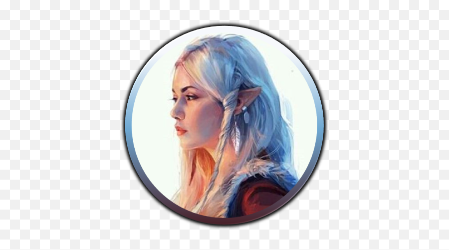 Sun Elf Female Portrait Female Portrait Fantasy Portrait Emoji,Roll20 Emoticons