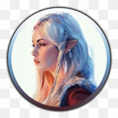 Sun Elf Female Portrait Female Portrait Fantasy Portrait Emoji,Roll20 Emoticons
