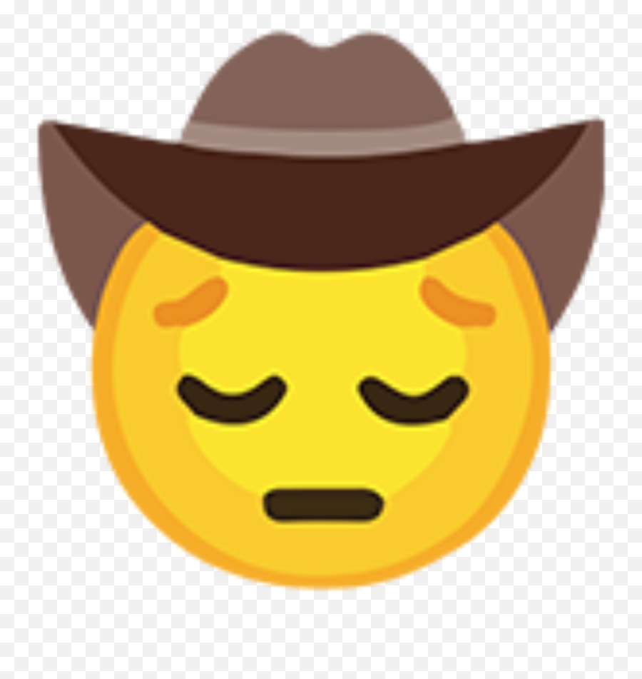Sad Cowboy Emoji,X Sad Emoticon