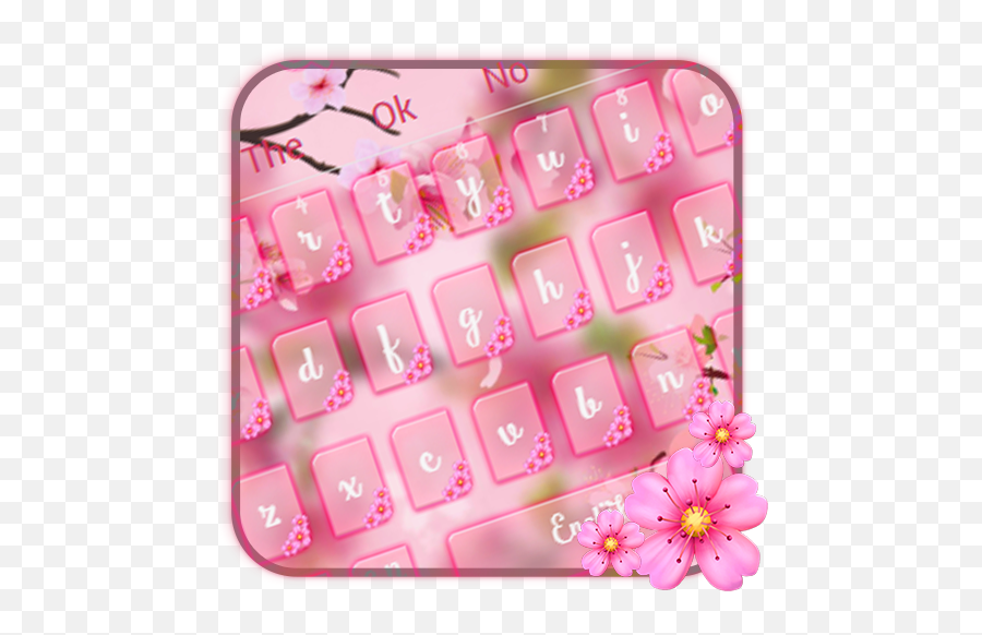Pink Sakura Keyboard Apk 10001001 - Download Apk Latest Version Emoji,Where Are Emojis On Cheetah Keyboard