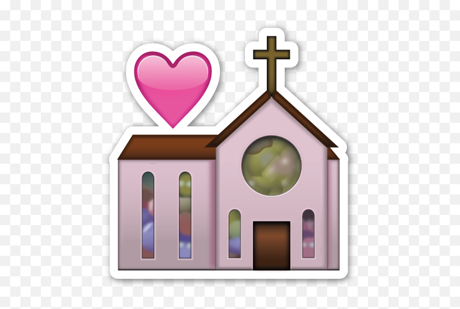 Wedding - Church Emoji With Heart,Find The Emoji Wedding