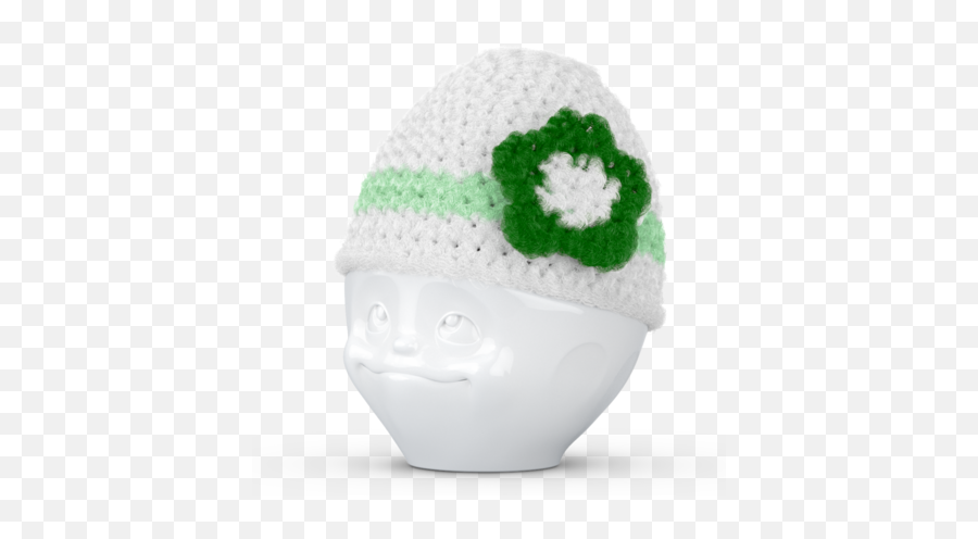 Egg Cup Hat With Flower White Lilac - 58products Emoji,Santa Hat Emoji For Facebook