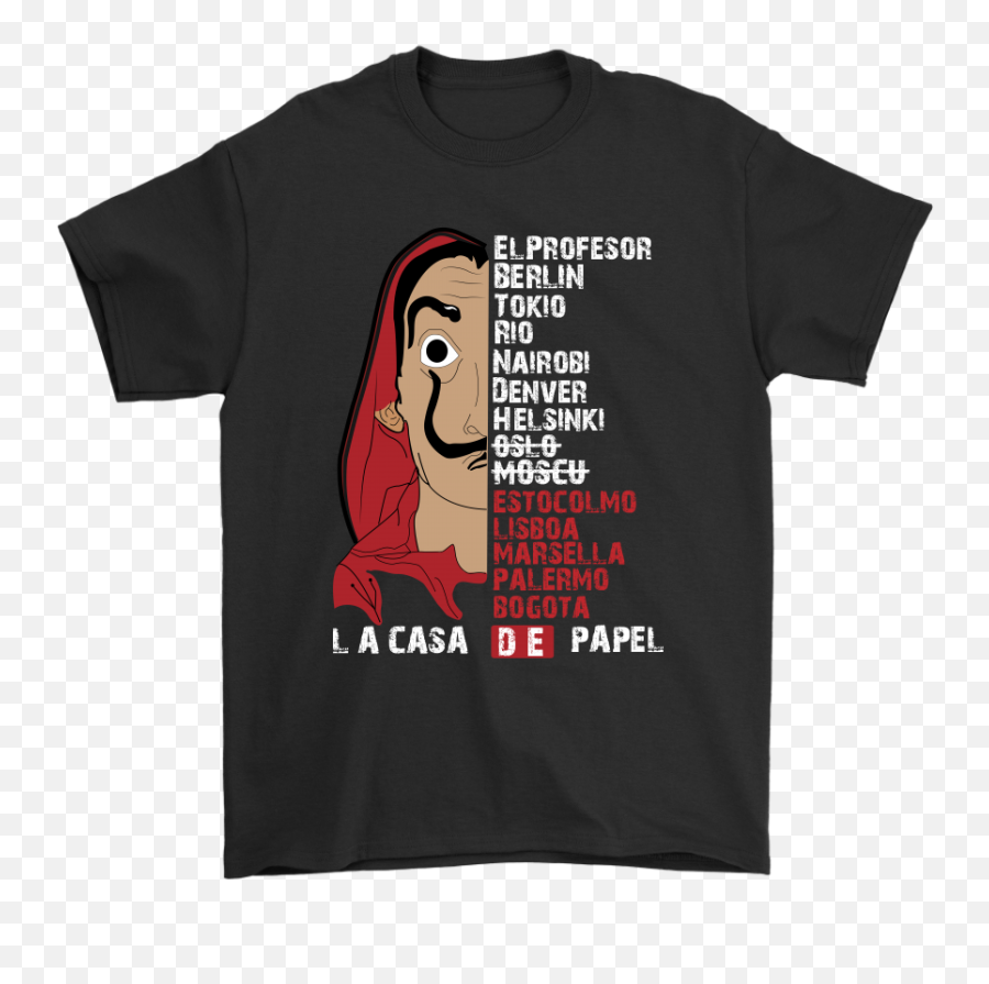 Elprofesor Berlin Tokio Laca De Papel Money Heist Shirts Emoji,Tt Raven Emotions