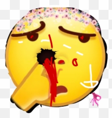 Dont Pick Your Nose Sticker - Happy Emoji,Nose Picking Emoji