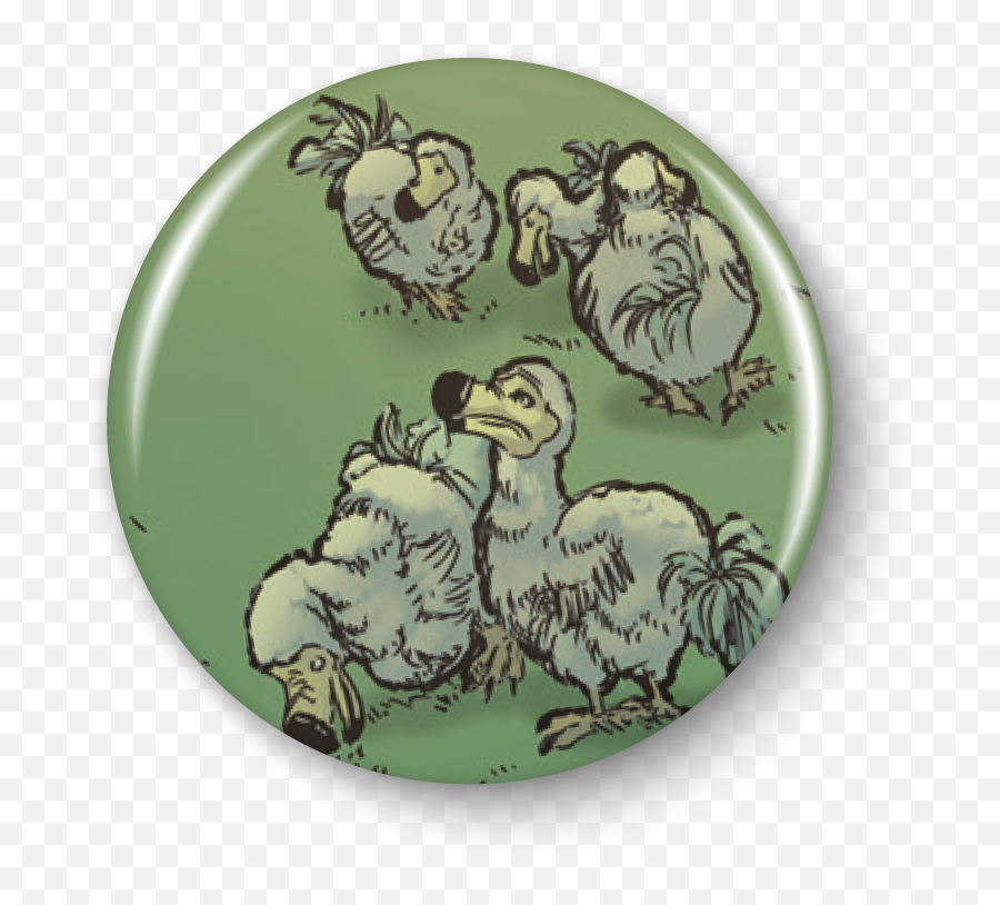 Anamelia Dodo 1in Button - Dodo Emoji,Dodo Emoji