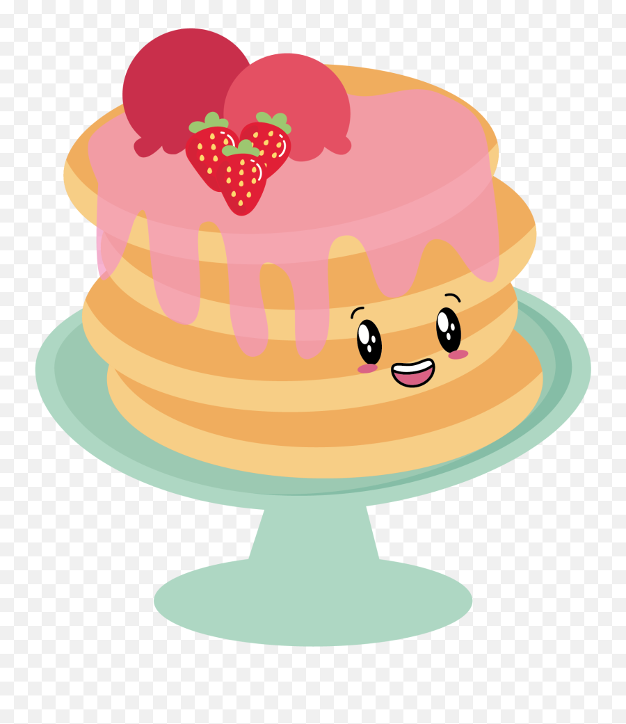 Kawaii Panecake Desserts Cute Graphic By Soe Image Emoji,Emoji Kawaii Birthday