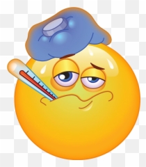 Smiley Clipart Comfortable Smiley Comfortable Transparent - Emoticons Sick Emoji,Nerdy Emoji Pillow