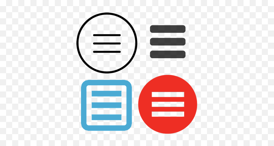 Menu Icons Transparent Png Images - Stickpng Emoji,Menu Emoji