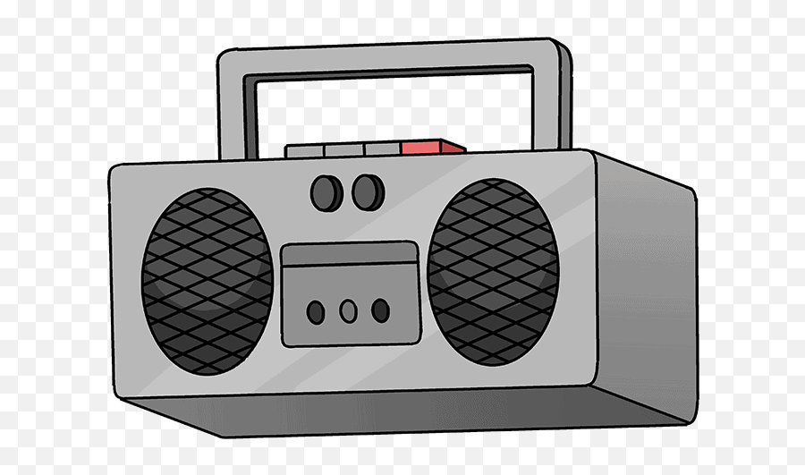 How To Draw A Radio - Really Easy Drawing Tutorial North Cape Emoji,Radio Emoji