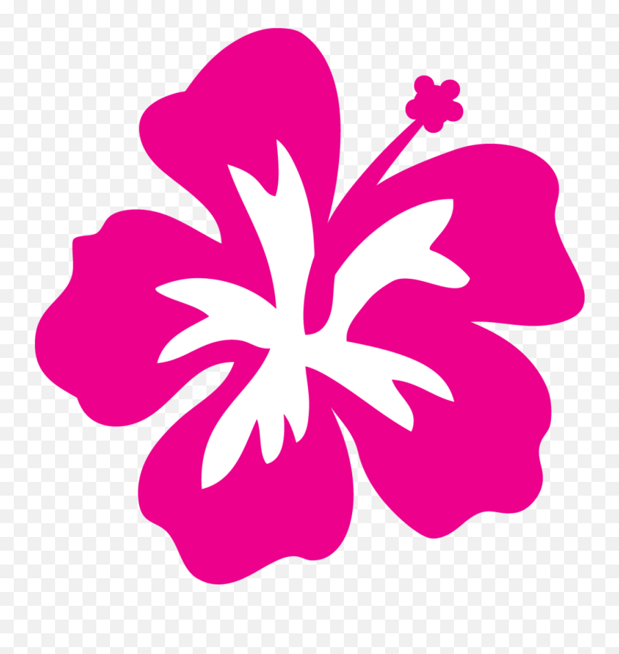 Hawaiian Flower Clipart Illustration Hibiscus Flower - Hawaiian Flower Clipart Emoji,Stephen Curry Emoji Download