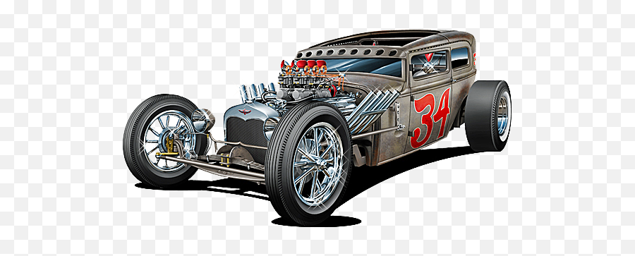 Hot Rod - Transparent Hot Rod Png Emoji,Hot Rod Emoji