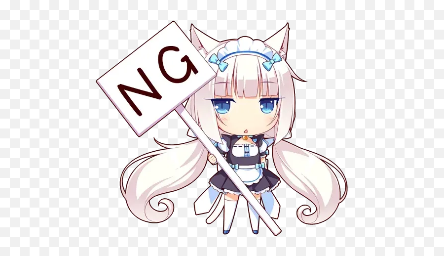 Nekopara Whatsapp Stickers - Fictional Character Emoji,Nekopara Emoticons