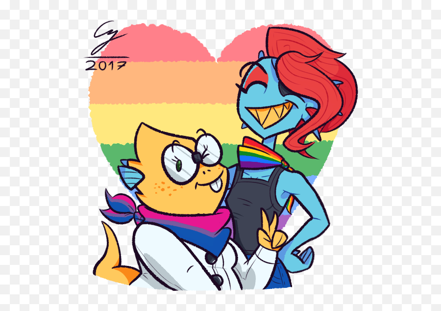 Alphyne Hashtag On Twitter - Underswap Undyne And Undertale Alphys Emoji,Chibi Liara Emojis Mass Effect