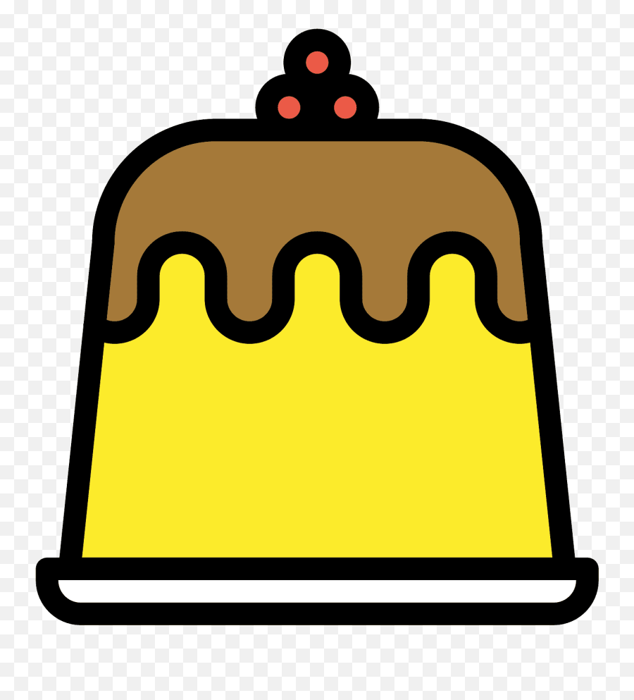 Custard Emoji - Pudim Emoji,Flan Emoji