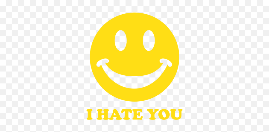 I Hate You Smiley Shirt - Wide Grin Emoji,Emoticon For Hate