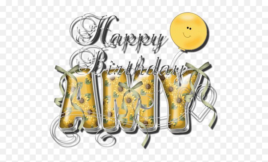 Glitter Text Graphic - Happy Birthday Amy Gif Emoji,Freaking Awesome Html Text Emojis