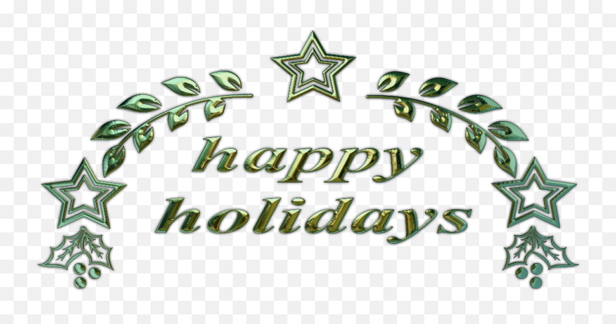 Happy Holidays Text 2 - Happy Holidays Png Emoji,Holidays That Show True Emotions