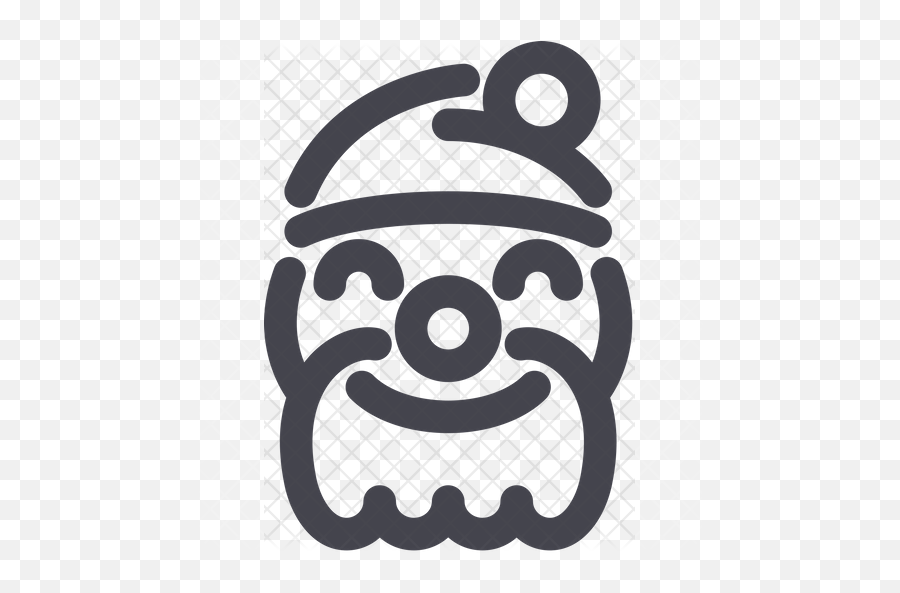 Santa Claus Face Icon - Dot Emoji,Santa Clause Emojis