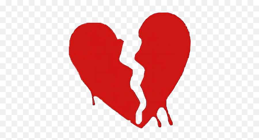 Broken Melting Heart Red Brokenheart - Romantic Emoji,Melting Heart Emoji