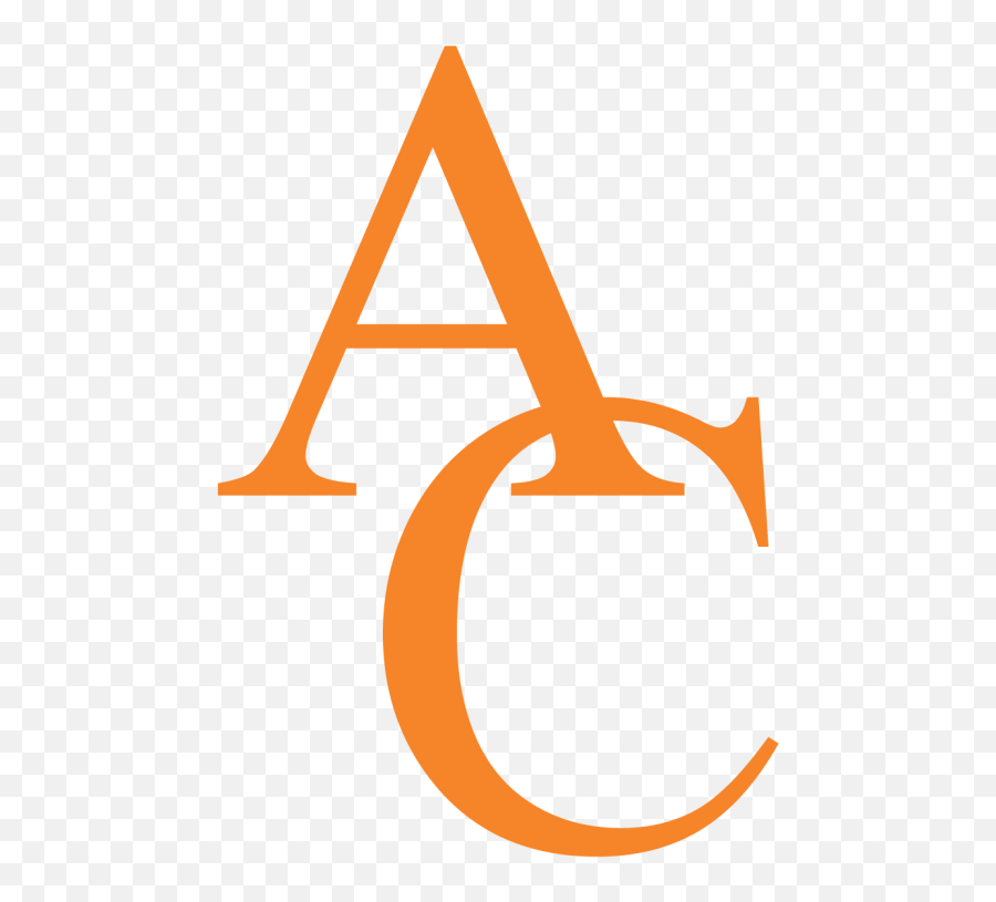 Ac Monogram In Orange Clipart - Full Size Clipart 2816281 Angelina College Lufkin Texas Logo Emoji,Pansexual Flag Emoticon
