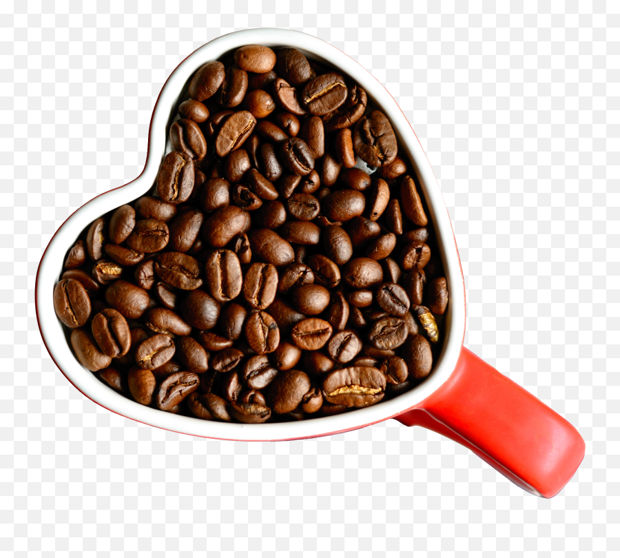 Coffee Beans Cup Heart Red Free Image - Taza Granos De Cafe Png Emoji,Emotion Coraacao
