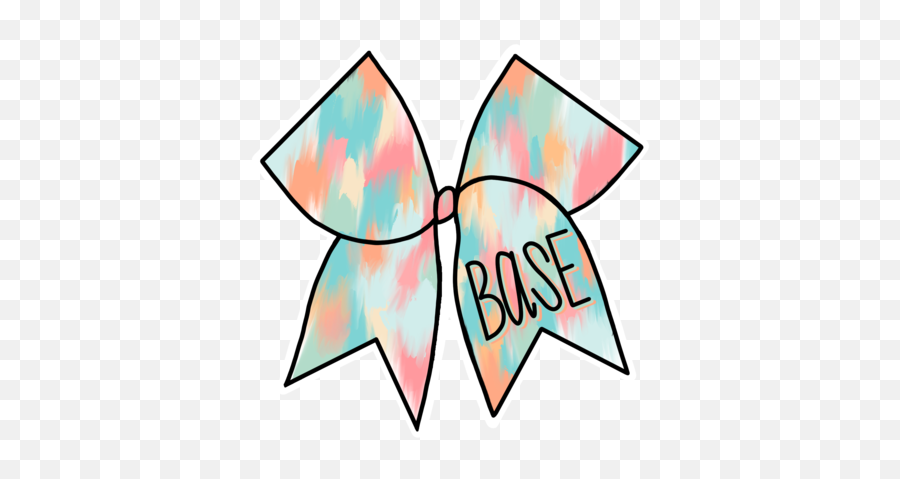 Colorful Tie Dye Cheer Bow - Girly Emoji,Tie-dye Emoji