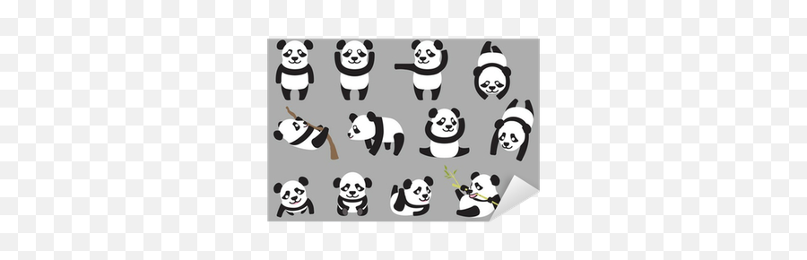 Panda Characters Sticker U2022 Pixers - We Live To Change Emoji,Emoticons Panda Character