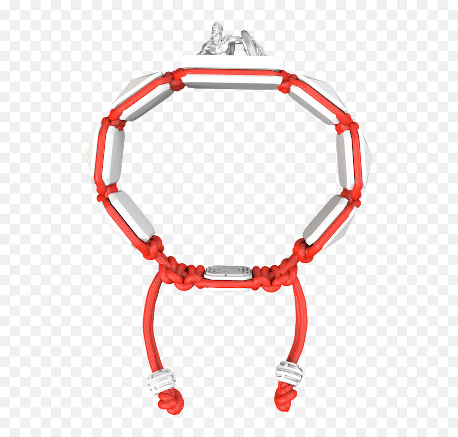 Shop I Will Fight Till The End Bracelet With Ceramic And Sculpture Finished In A Platinum Effect Complemented With A Red Coloured Cord Emoji,Emotions Turquoise Color