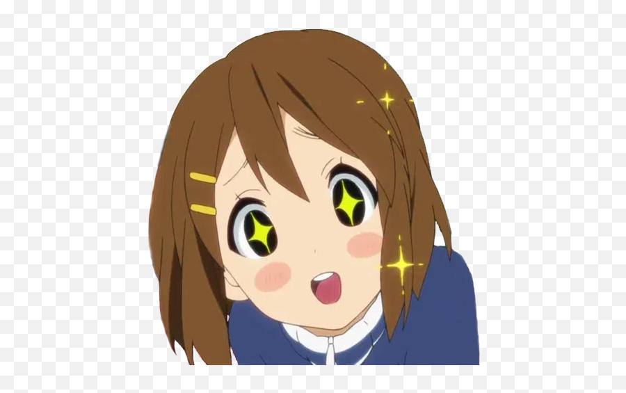 Yui Hirasawa Sticker Pack - Stickers Cloud Emoji,Yui K-on Emotions