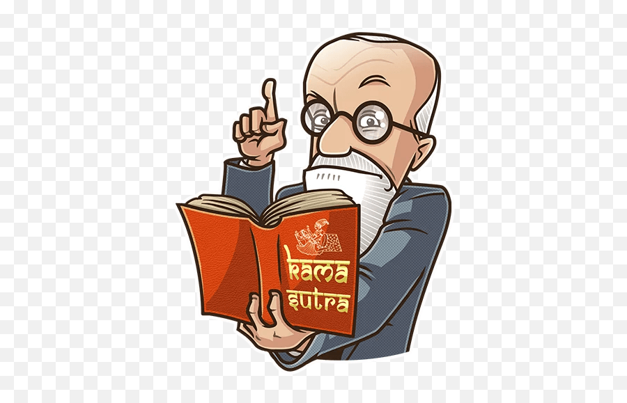 Sigmund Freud - Telegram Sticker Emoji,Freud Emoticon