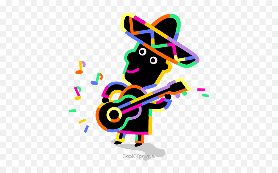 Mariachi Guitar Player Royalty Free Vector Clip Art Emoji,Emojis For Vc