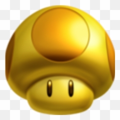 Gold Mushroom Mariowiki Fandom Emoji,Gold Star Emoticon For Facebook